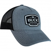 Бейсболка Buck Gray Logo Patch Cap, серо-черная купить в Казани