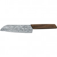 Кухонный нож Victorinox SANTOKU Limited, сталь дамаск, 17 см, рукоять орех, подарочная упаковка купить в Казани