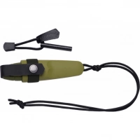 Нож Morakniv Eldris + огниво , цвет зеленый купить в Казани