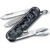 Нож перочинный Victorinox  Classic, сталь X55CrMo14, рукоять Cellidor®, синий камуфляж купить в Казани