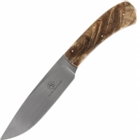 Нож с фиксированным клинком Arno Bernard Leopard, сталь N690, рукоять Spalted Maple купить в Казани