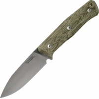 Нож с фиксированным клинком LionSteel B35, сталь Sleipner, рукоять Green canvas micarta купить в Казани