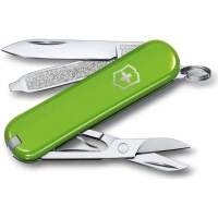 Нож Victorinox Classic SD Colors, Smashed Avocado (0.6223.43G) светло-зелёный, 7 функций 58мм купить в Казани