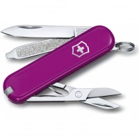 Нож Victorinox Classic SD Colors, Tasty Grape (0.6223.52G) пурпурный, 7 функций 58мм купить в Казани