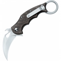 Складной нож Fox IKBS Ball Bearing Karambit, сталь Elmax, рукоять титановый сплав 6Al4V, чёрный купить в Казани