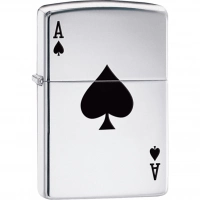 Зажигалка ZIPPO Armor™  Туз с покрытием High Polish Chrome купить в Казани