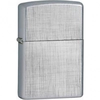 Зажигалка ZIPPO Linen Weave с покрытием Brushed Chrome, латунь/сталь, серебристая, матовая, 36x12x56 мм купить в Казани