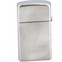 Зажигалка ZIPPO Slim® с покрытием Satin Chrome™, латунь/сталь, серебристая, матовая, 30х10×55 мм купить в Казани