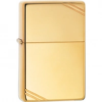 Зажигалка ZIPPO Vintage™ с покрытием High Polish Brass купить в Казани